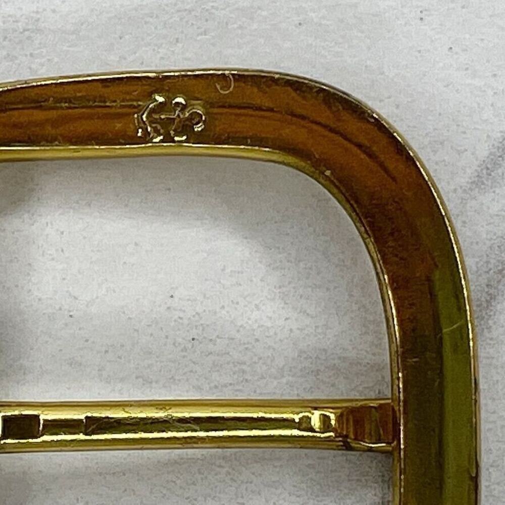 Gold Tone Rounded Simple Basic Belt Buckle - Picture 6 of 9